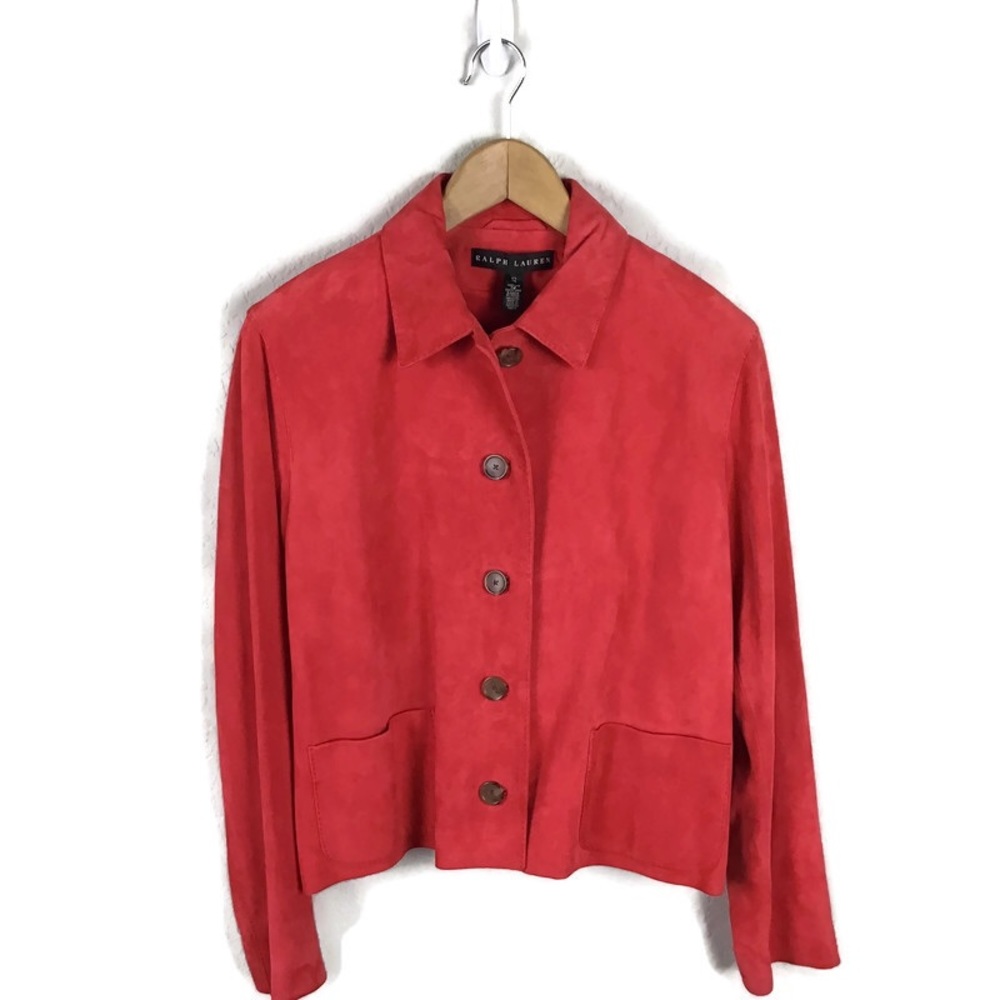 Ralph Lauren Black Label Leather Jacket Lamb Suede